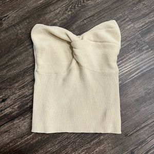 Beige tube top